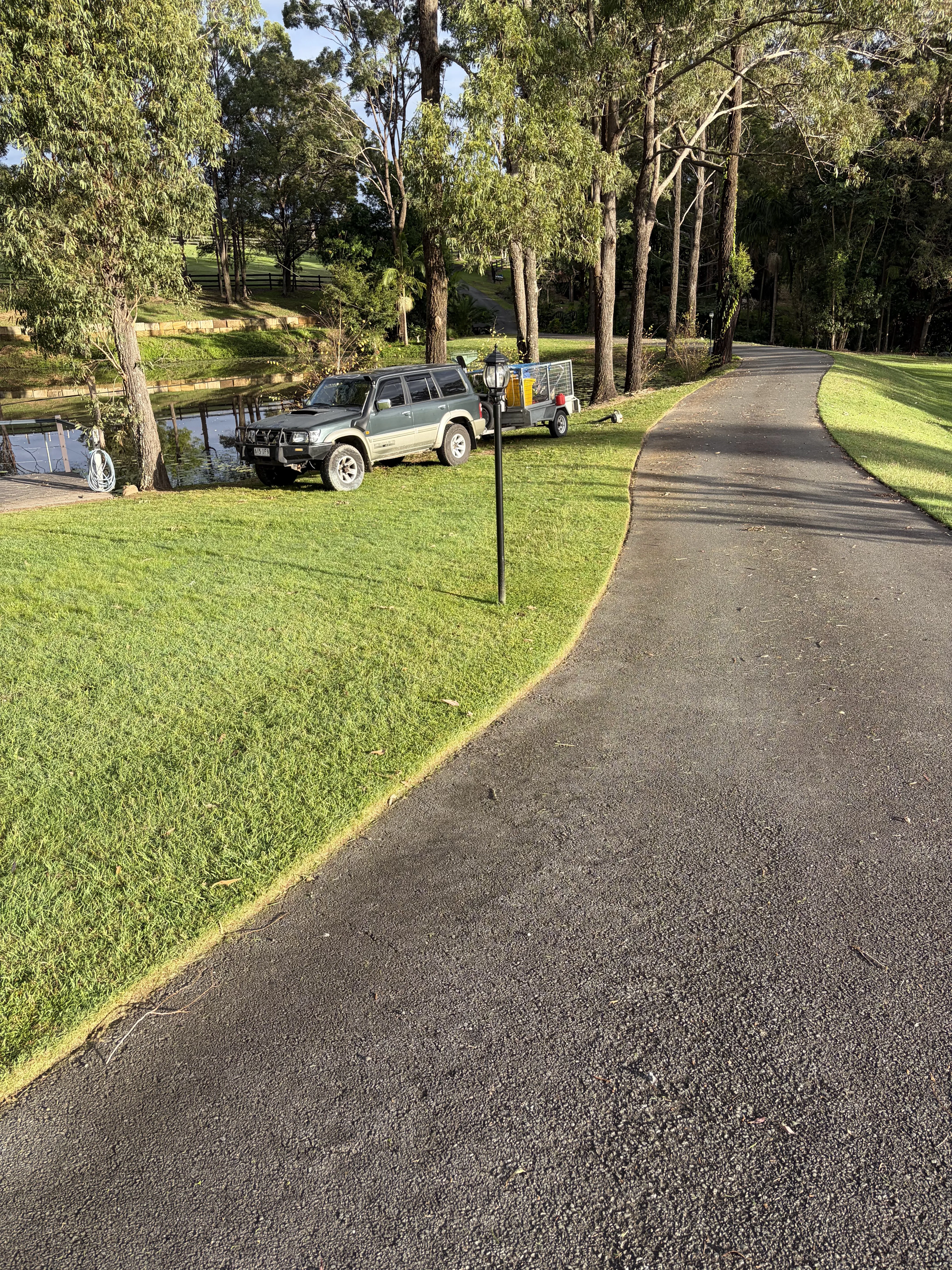 Crisp driveway edges